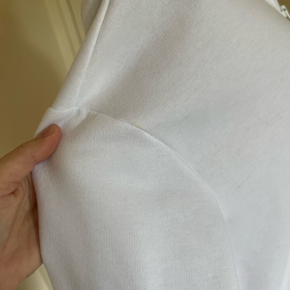 Adidas White Pullover with Black Logo - Picture 5 of 7